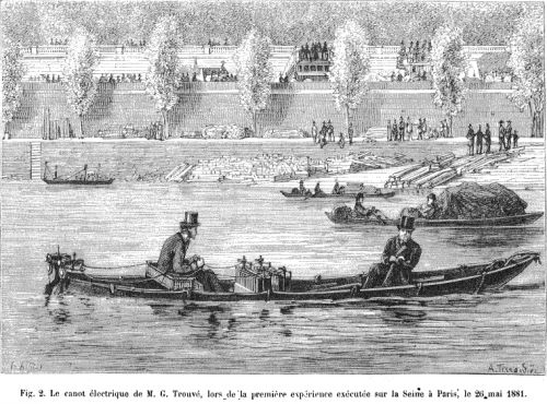 bateau-electrique-trouvé bateau electrique de Gustave Trouvé