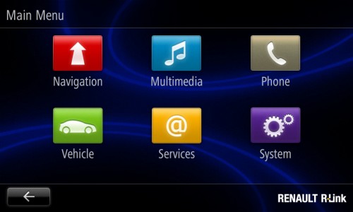 Renault zoe R-link tablette renault zoe r-link tablette