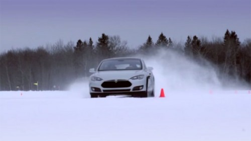tesla model s neige tesla model s neige